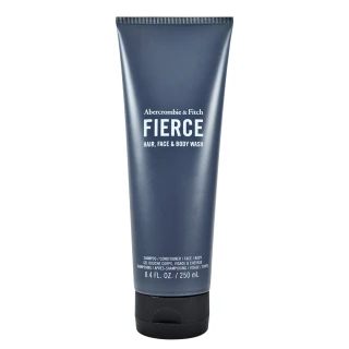 【Abercrombie & Fitch】AF Fierce 4合1 Fierce男性臉/頭髮洗潤/沐浴露 250ml(軟管包裝 平行輸入)