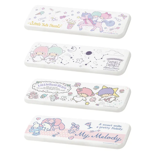 【SANRIO 三麗鷗】三麗鷗 雙子星&美樂蒂粉嫩 硬式珪藻土 吸水洗漱墊 漱口杯架 硅藻土(尺寸:24X8X0.9CM)