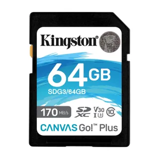 【Kingston 金士頓】64GB SDXC SD UHS-I U3 V30 記憶卡(SDG3/64GB 平輸)