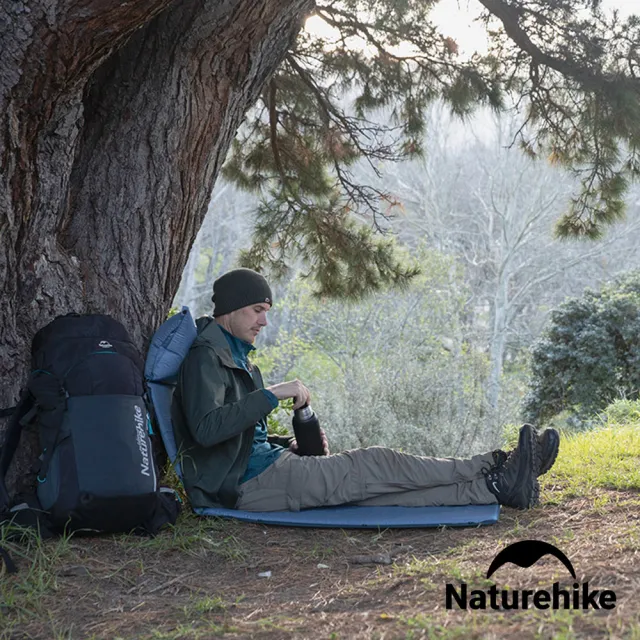 【Naturehike】自動充氣 可拼接帶枕式單人睡墊 Q002-D(台灣總代理公司貨)