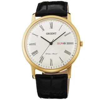 【ORIENT 東方錶】都會羅馬石英手錶-金框/40mm 新年禮物(FUG1R007W)