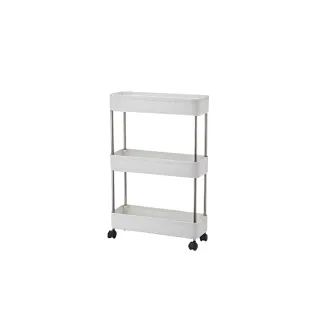 【YOIMONO LIVING】「北歐風格」縫隙收納置物推車(13CM/三層)
