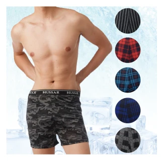 【HUSSAR】12件-機能型男平口褲(吸濕排汗)