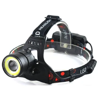 【TX 特林】XML-L2 USB雙光源旋轉變焦USB充電頭燈(HD-2018-H1U)