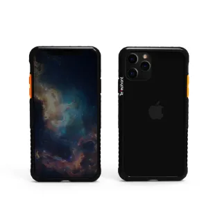 【Telephant太樂芬】iPhone 12 Mini NMDer抗汙防摔邊框手機殼-黑戀橘