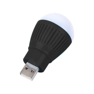 【居家照明】USB燈泡造型LED燈2入(白光 桌燈 夜燈 床頭燈 造型燈 燈飾 露營 讀書 照明)