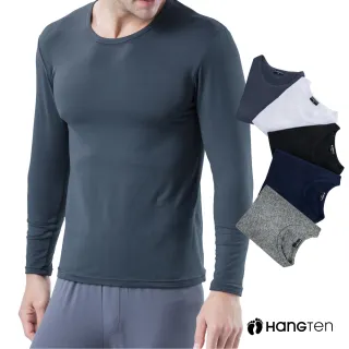 【Hang Ten】4件組男女魔毛蓄熱衣.保暖衣超值(圓領/半高領/v領可選)