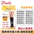 【Freesia】醫療彈性襪加厚款-露趾小腿壓力襪(2雙組-醫療襪/靜脈曲張襪)