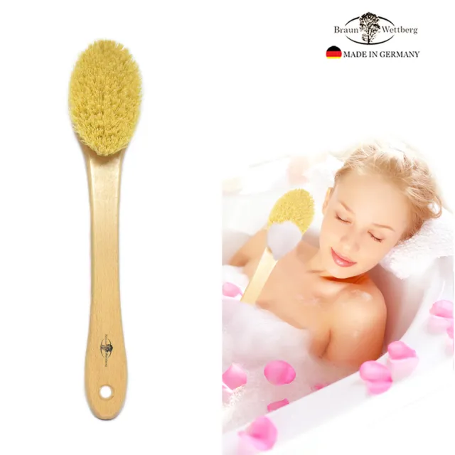 【BRAUN WETTBURG 珀薇】德國製 植物纖維SPA沐浴按摩刷(厚刷/沐浴按摩美容潔顏/雙11)