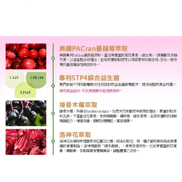【草本之家】婦適淨益生菌膠囊6入組30粒/入(接骨木莓.蔓越莓.洛神花萼)