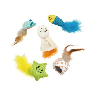 【EARTH PET 日本寵物星球】潔牙貓草羽毛小玩具(天然、可潔牙、添加貓草的貓草玩具/日本設計貓玩具)