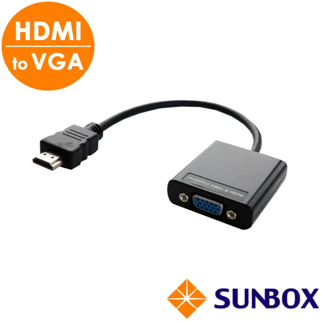 SUNBOX 慧光 HDMI 轉 VGA 轉換器(VC100HV)