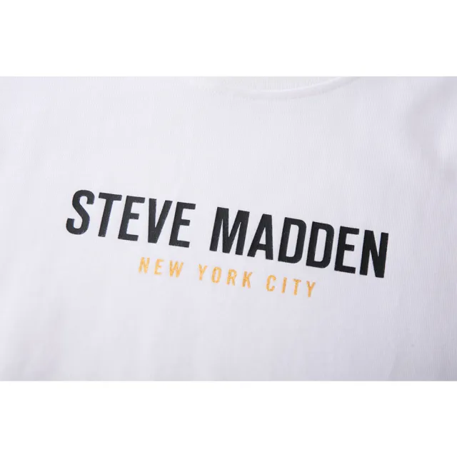 【steve madden】純棉品牌經典LOGO T-Shirt 短袖上衣(白色)