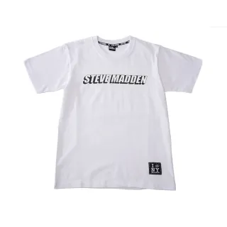 【STEVE MADDEN】純棉品牌立體造型LOGO T-Shirt 短袖上衣(白色)