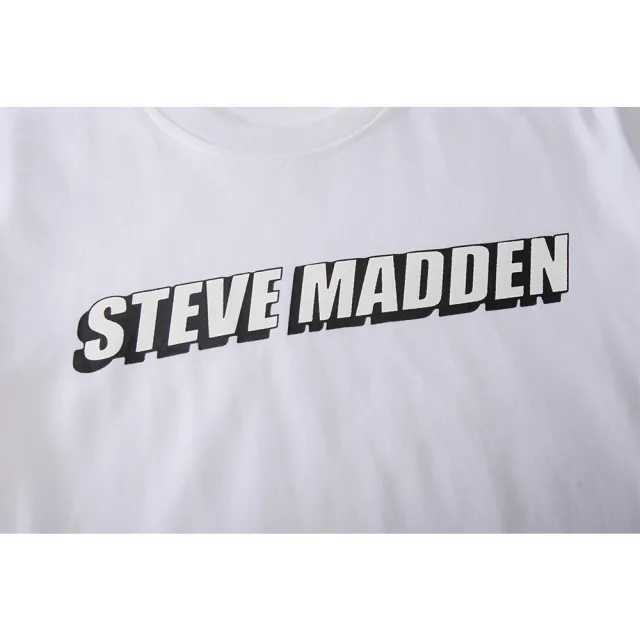 【steve madden】純棉品牌立體造型LOGO T-Shirt 短袖上衣(白色)