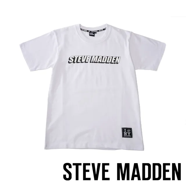 【STEVE MADDEN】純棉品牌立體造型LOGO T-Shirt 短袖上衣(白色)