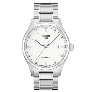 【TISSOT 天梭】T-Tempo 都會時尚機械錶-白(T0604071103100)