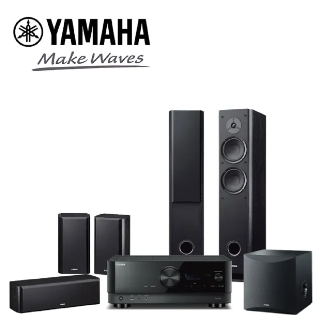 【YAMAHA 山葉】5.1聲道家庭劇院組(RX-V4A+NS-F160+NS-P160+NS-SW050)