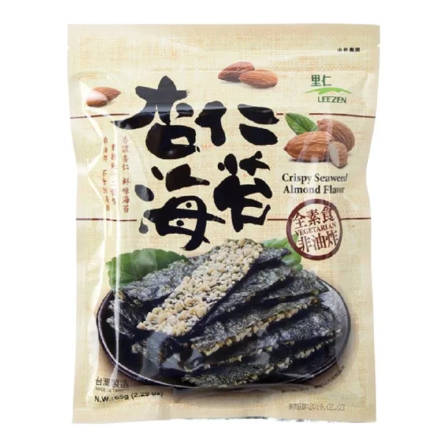 【里仁】杏仁海苔脆片65g