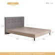 【時尚屋】[CW20]亞曼達6尺床片型4件組-床片+床底+床頭櫃+蕾妮床墊(免運費 免組裝 臥室系列)