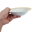 【小禮堂】Disney 迪士尼 小熊維尼 日本製 陶瓷圓盤組 沙拉盤 點心盤 深盤 《4入 黃 角色》