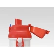 【小禮堂】SNOOPY 史努比 日本製直飲式水壺附背帶《紅白.數字》480ml.水瓶.兒童水壺
