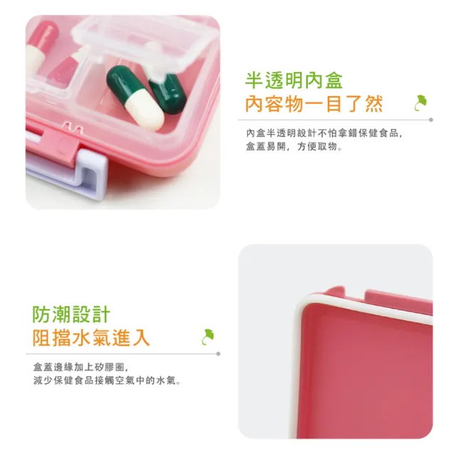 【fullicon】護立康八格防潮保健盒(保健食品/藥品/小物收納盒)