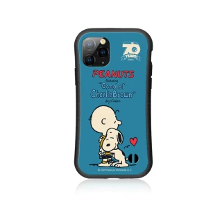 【SNOOPY 史努比】iPhone12 mini 5.4吋 小蠻腰矽膠手機殼 藍色擁抱(史努比正版授權)