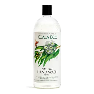 【澳洲科菈 KOALA ECO】護潤洗手露 補充瓶1000ml｜檸檬尤加利＆迷迭香(清潔/抗菌/護手/天然)