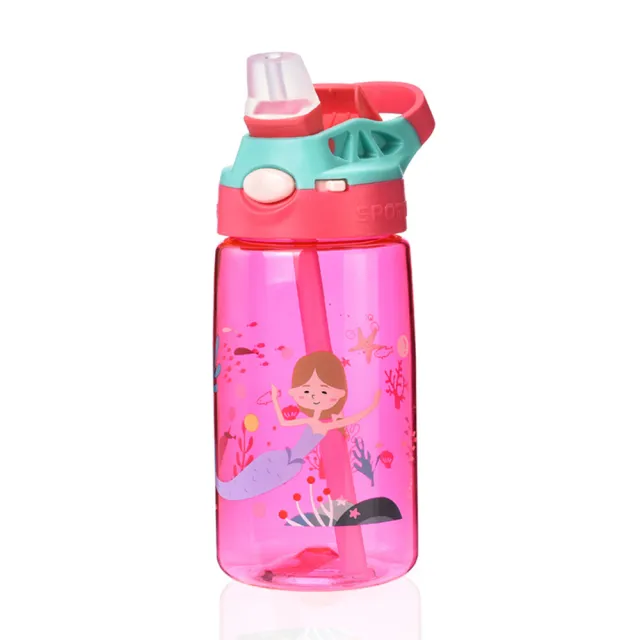 【OMG】美國tritan材質兒童水瓶 防摔兒童鴨嘴吸管水杯 卡通兒童水壺 500ml(安全材質無雙酚A)