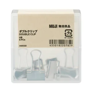 【MUJI 無印良品】燕尾夾.6個/盒裝