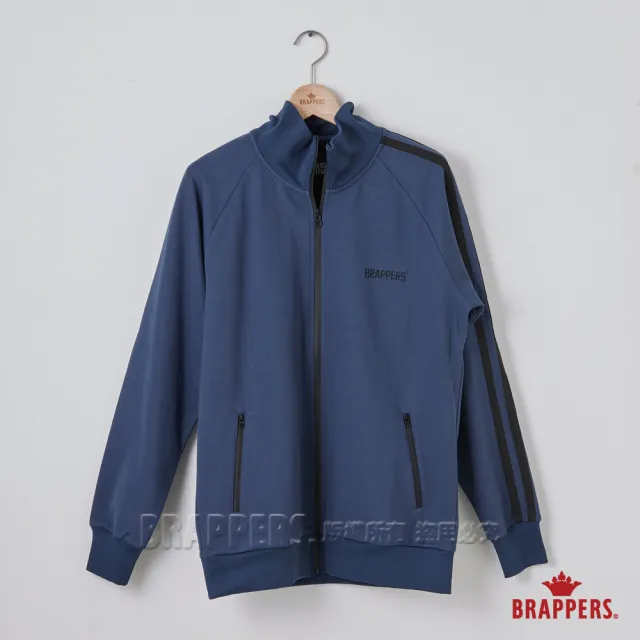 【BRAPPERS】男款 立領休閒外套(藍)