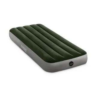 【INTEX】經典單人型fiber-tech充氣床墊 綠絨-寬76cm(64106)