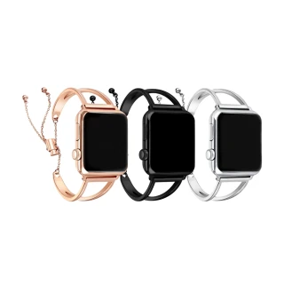 【DAYA】Apple Watch 1-9代/SE/Ultra 42/44/45/49mm 經典時尚V字鏤空金屬鍊帶/鍊帶