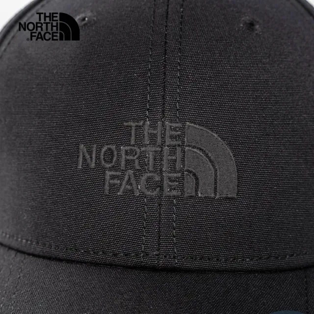 【The North Face 官方旗艦】北面男女款黑色休閒運動帽｜4VSVJK3