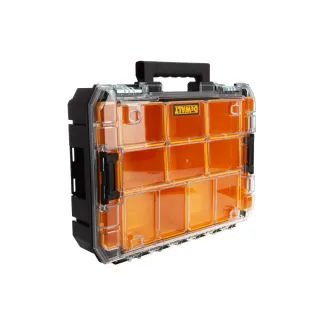 【DEWALT 得偉】變形金剛2.0系列-透明蓋防水收納箱(DWST82968-1)