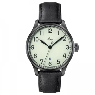 【Laco 朗坤】861776 德國工藝全夜光真皮防水海軍男錶(自動機械腕錶 42mm)