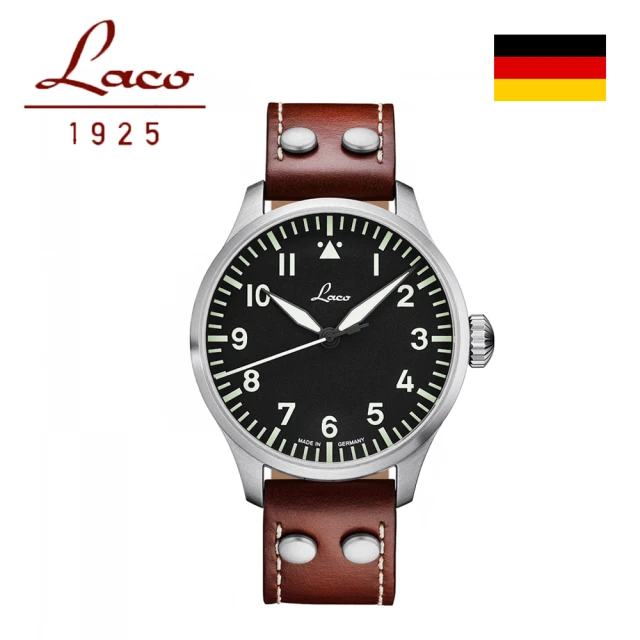 【Laco 朗坤】861688 飛行員系列 德國手錶 男士自動機械錶(機械錶 42mm)