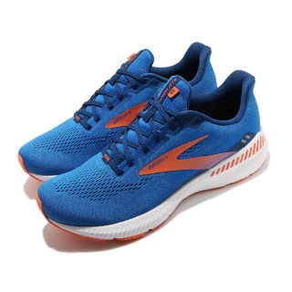 【BROOKS】慢跑鞋 Launch GTS 8 運動 男鞋 路跑 緩震 DNA科技 透氣 健身 球鞋 藍 橘(1103591D463)