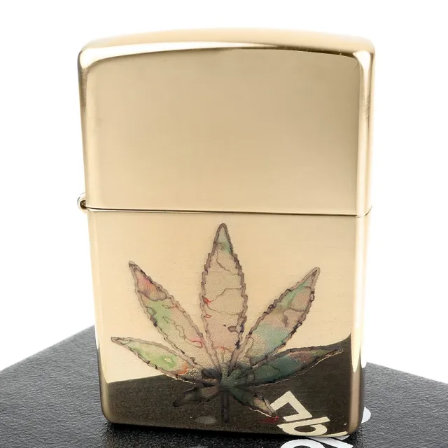 【Zippo】美系~Pot Leaf Fusion-大麻葉圖案打火機