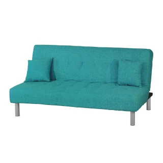 【綠活居】汶萊    時尚亞麻布沙發/沙發床(二色可選+展開式機能設計)