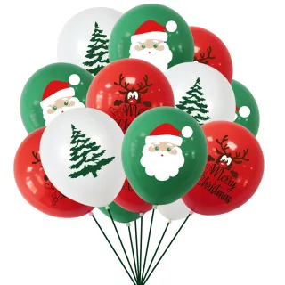 聖誕節佈置童趣風氣球掛旗套餐1組(聖誕節 聖誕節佈置 氣球 掛旗 聖誕佈置)