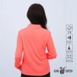 【遊遍天下】女款抗UV防曬涼感吸濕排汗機能長袖POLO衫GL1016亮桔(長袖POLO M-5L)