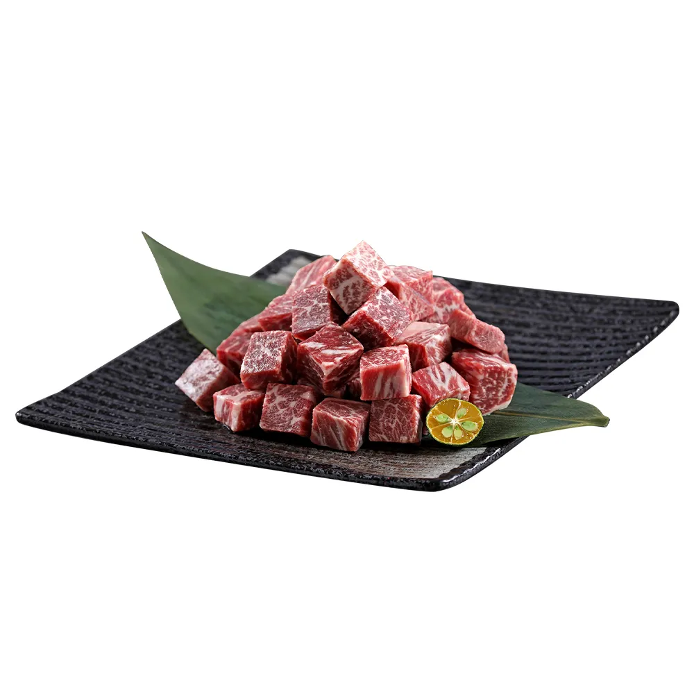 【愛上吃肉】熊本和王頂級A5骰子牛3包組(150g±10%/包 中秋烤肉/燒烤)