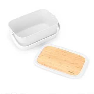 【Brabantia】多功能可攜式砧板置物籃-珍珠灰