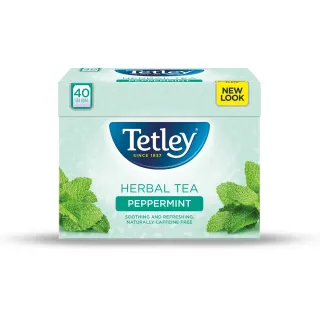 【Tetley泰特利】沁涼薄荷茶 1.6gx40入/盒(花草茶)