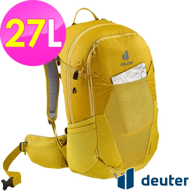 【deuter】FUTURA 27L透氣網架背包(3400321薑黃/戶外露營/休閒健行/自助旅行/登山包)