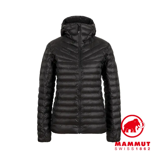 【Mammut 長毛象】Albula IN Hooded Jacket 防潑水連帽化纖外套 黑色 女款 #1013-01790
