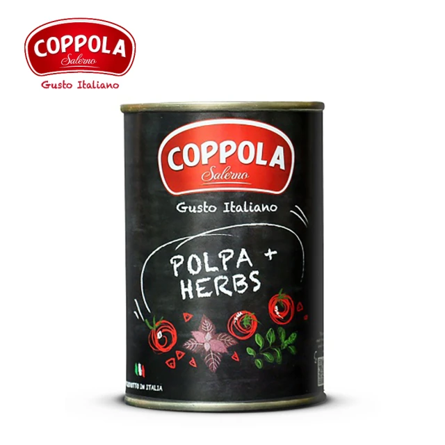 【Coppola】天然蘿勒切丁蕃茄基底醬 400gx1罐