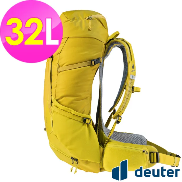 【deuter】FUTURA 32L透氣網架背包(3400821薑黃/戶外露營/休閒健行/自助旅行/登山包)